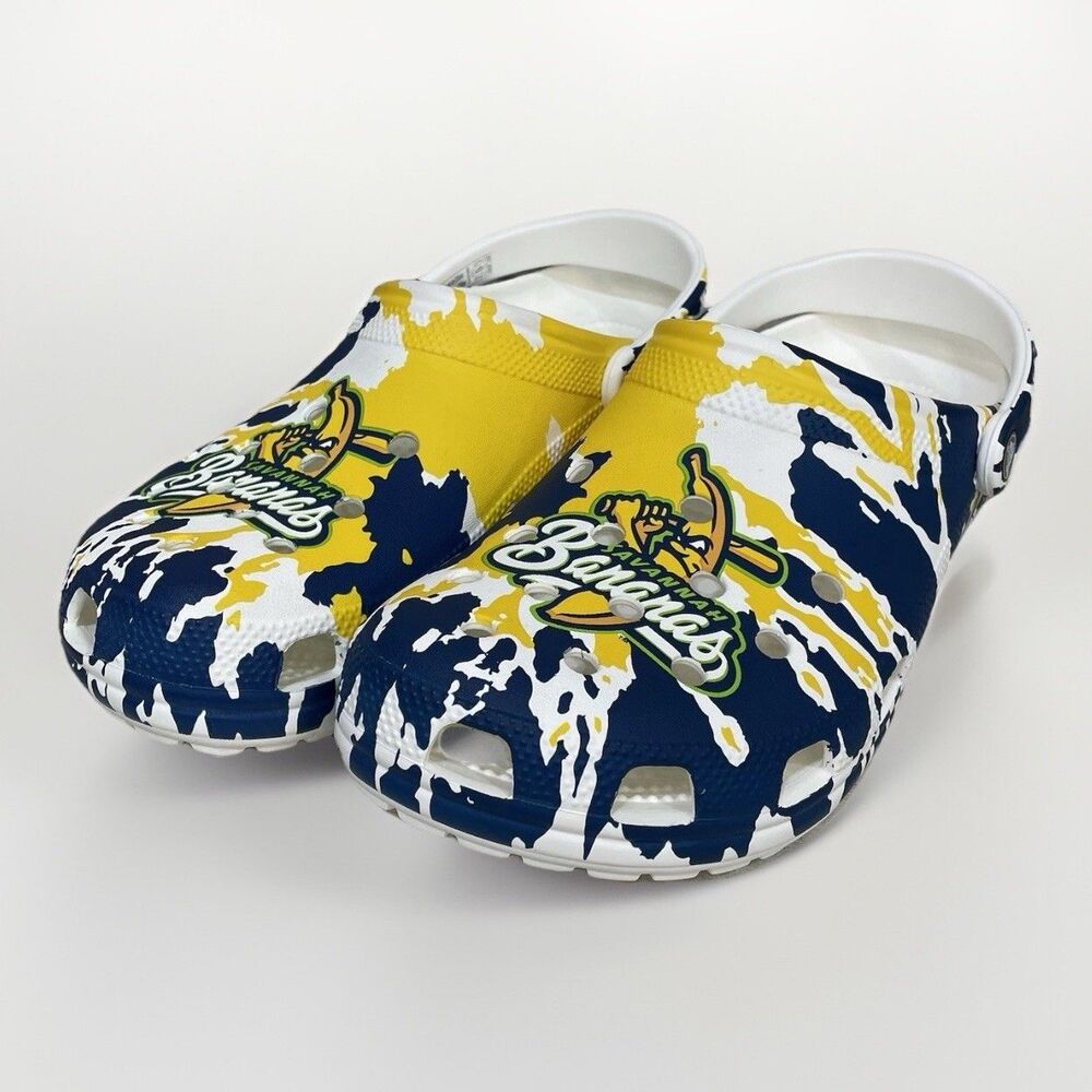 Crocs Savannah Bananas Banana Ball Unisex Clogs Size Men’s 11 Yellow Blue New - Picture 6 of 9